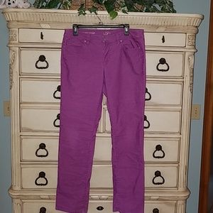 Loft modern straight pink corduroy